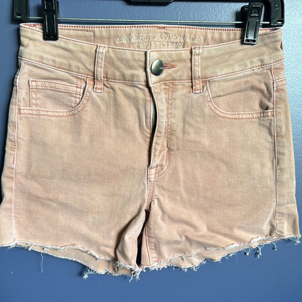 American Eagle Outfitters Women's Salmon Stretch Denim Shorts
